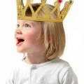  Rönesans Kostümlü Kraliyet Ortaçağ Altın Gold Kraliçe Prenses Tacı
