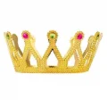 BUĞZ Rönesans Kostümlü Kraliyet Ortaçağ Altın Gold Kraliçe Prenses Tacı