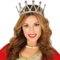 BUĞZ Rönesans Kostümlü Kraliyet Ortaçağ Gümüş Kraliçe Prenses Tacı