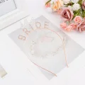 BUĞZ Rose Gold Bekarlığa Veda Kristal Taş Bride Tacı