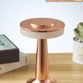BUĞZ Rose Gold Dokunmatik Şarjlı Masa Lambası Dim Edilebilir Dekoratif Kablosuz Abajur