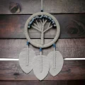  Rüya Kovan Hayat Ağacı Dream Catcher Ekru