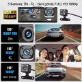  S-1 1080p Araç içi Kamera 3 Kameralı ( Ön Görüş - Geri görüş - İç Görüş ) Gece Görüşlü