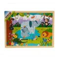 BUĞZ S01002909 WOODEN PUZZLE VEHICLES ANMALS 5 PCS 2 AST