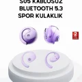 BUĞZ S05 Bluetooth 5.3 Kulaklık IPX4 Su Geçirmez Hızlı Eşleşme Güçlü Stereo Ses