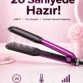 BUĞZ Saç Düzleştirici Isı Ayarlı Seramik Kaplama Döner Kablo Yıpranma Karşıtı