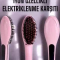  Saç Düzleştirici Tarak Isı Ayarlı Yıpranma Önleyici Düzleştirici Fön Tarak