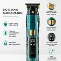 BUĞZ Saç ve Sakal Kesme Makinesi LED Ekranlı Profesyonel  5 Adet Uzunluk Ayarı