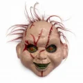 BUĞZ Saçlı Chucky Korku Maskesi – Gerçekçi Dikişli ve Detaylı Maske