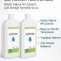 BUĞZ Saf Aseton 1 Litre 2 Adet Güçlü Yağ ve Kir Çözücü Çok Amaçlı Temizlik Sıvısı