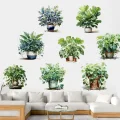 BUĞZ Saksılı Çiçek Tasarımlı 8li Sticker Bx40