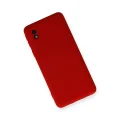 BUĞZ Samsung Galaxy A01 Core Kılıf Nano İçi Kadife Silikon - Kırmızı