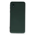 BUĞZ Samsung Galaxy A01 Core Kılıf Nano İçi Kadife Silikon - Koyu Yeşil