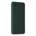 BUĞZ Samsung Galaxy A01 Core Kılıf Nano İçi Kadife Silikon - Koyu Yeşil