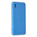 BUĞZ Samsung Galaxy A01 Core Kılıf Nano İçi Kadife Silikon - Mavi