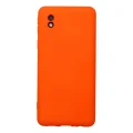 BUĞZ Samsung Galaxy A01 Core Kılıf Nano İçi Kadife Silikon - Turuncu