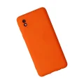BUĞZ Samsung Galaxy A01 Core Kılıf Nano İçi Kadife Silikon - Turuncu