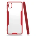 BUĞZ Samsung Galaxy A01 Core Kılıf Platin Silikon - Kırmızı