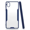 BUĞZ Samsung Galaxy A01 Core Kılıf Platin Silikon - Lacivert