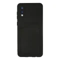 BUĞZ Samsung Galaxy A02 Kılıf Kelvin Kartvizitli Silikon - Siyah
