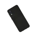 BUĞZ Samsung Galaxy A02 Kılıf Kelvin Kartvizitli Silikon - Siyah