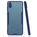 BUĞZ Samsung Galaxy A02 Kılıf Platin Silikon - Lacivert