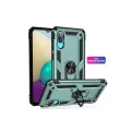 BUĞZ Samsung Galaxy A02 Kılıf Sofya Yüzüklü Silikon Kapak - Yeşil