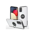 BUĞZ Samsung Galaxy A02s Kılıf Elit Yüzüklü Kapak - Gümüş