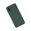BUĞZ Samsung Galaxy A03 Kılıf Nano İçi Kadife Silikon - Koyu Yeşil