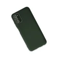 BUĞZ Samsung Galaxy A03s Kılıf Lansman Glass Kapak - Koyu Yeşil