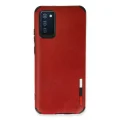 BUĞZ Samsung Galaxy A03s Kılıf Loop Deri Silikon - Kırmızı