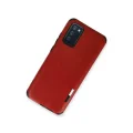 BUĞZ Samsung Galaxy A03s Kılıf Loop Deri Silikon - Kırmızı