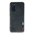 BUĞZ Samsung Galaxy A03s Kılıf Loop Deri Silikon - Lacivert