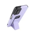 BUĞZ Samsung Galaxy A03s Kılıf Mega Standlı Silikon - Lila