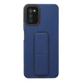 BUĞZ Samsung Galaxy A03s Kılıf Mega Standlı Silikon - Mavi