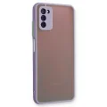BUĞZ Samsung Galaxy A03s Kılıf Montreal Silikon Kapak - Mor
