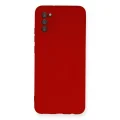 BUĞZ Samsung Galaxy A03s Kılıf Nano İçi Kadife Silikon - Kırmızı