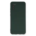BUĞZ Samsung Galaxy A03s Kılıf Nano İçi Kadife Silikon - Koyu Yeşil