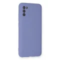 BUĞZ Samsung Galaxy A03s Kılıf Nano İçi Kadife Silikon - Lila