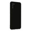 BUĞZ Samsung Galaxy A03s Kılıf Nano İçi Kadife Silikon - Siyah