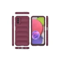 BUĞZ Samsung Galaxy A03s Kılıf Optimum Silikon - Bordo