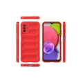 BUĞZ Samsung Galaxy A03s Kılıf Optimum Silikon - Kırmızı