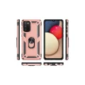 BUĞZ Samsung Galaxy A03s Kılıf Sofya Yüzüklü Silikon Kapak - Rose