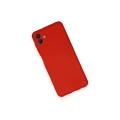 BUĞZ Samsung Galaxy A04 Kılıf Nano İçi Kadife Silikon - Kırmızı