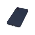 BUĞZ Samsung Galaxy A04 Kılıf Nano İçi Kadife Silikon - Lacivert