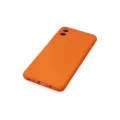 BUĞZ Samsung Galaxy A04 Kılıf Nano İçi Kadife Silikon - Turuncu