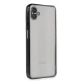 BUĞZ Samsung Galaxy A04 Kılıf Razer Lensli Silikon - Siyah