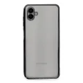BUĞZ Samsung Galaxy A04 Kılıf Razer Lensli Silikon - Siyah