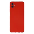 BUĞZ Samsung Galaxy A04e Kılıf Nano İçi Kadife Silikon - Kırmızı