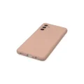 BUĞZ Samsung Galaxy A04s Kılıf Nano İçi Kadife Silikon - Pudra
